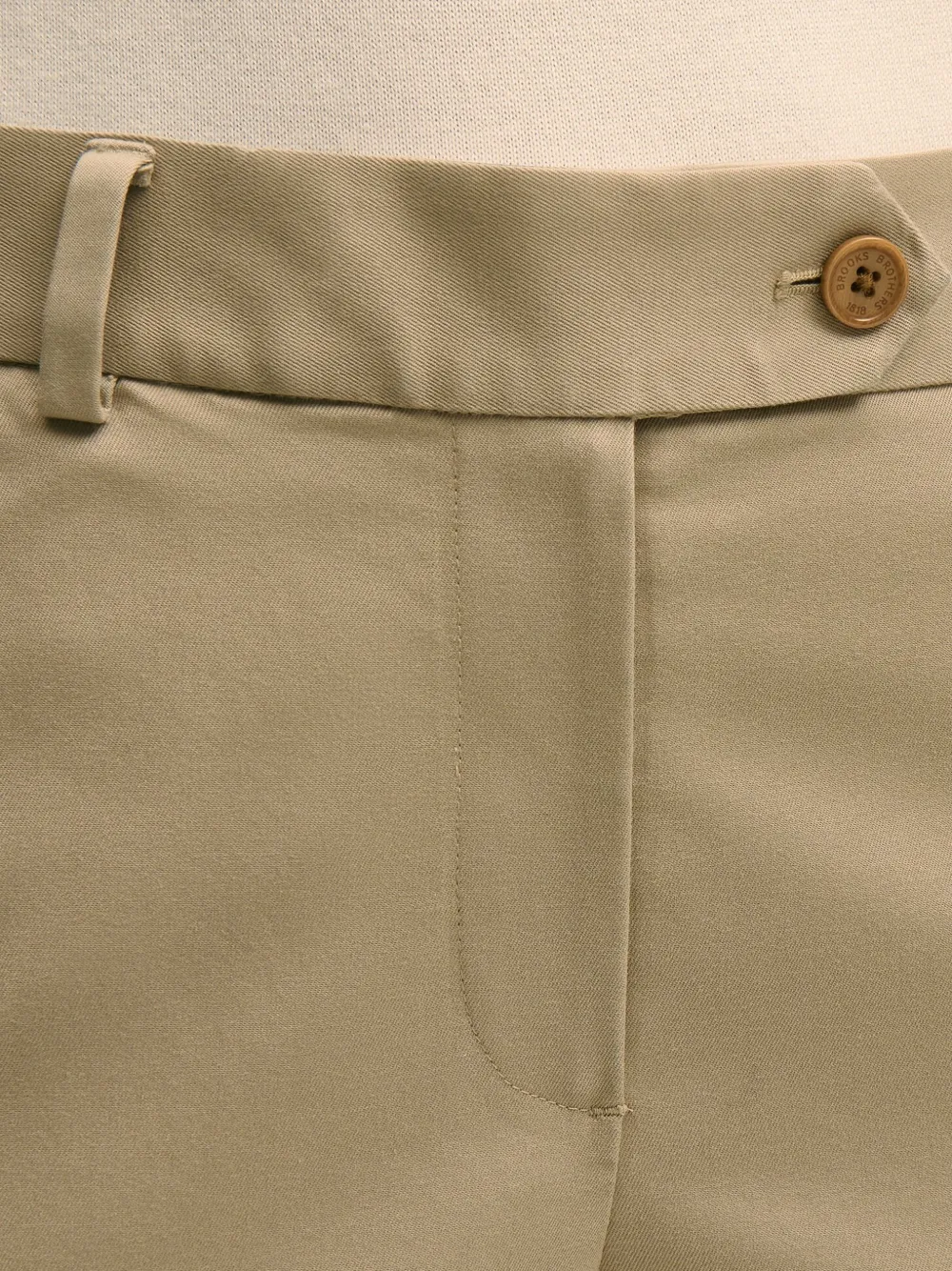 Brooks Brothers Advantage pantalon met wijde pijpen Beige