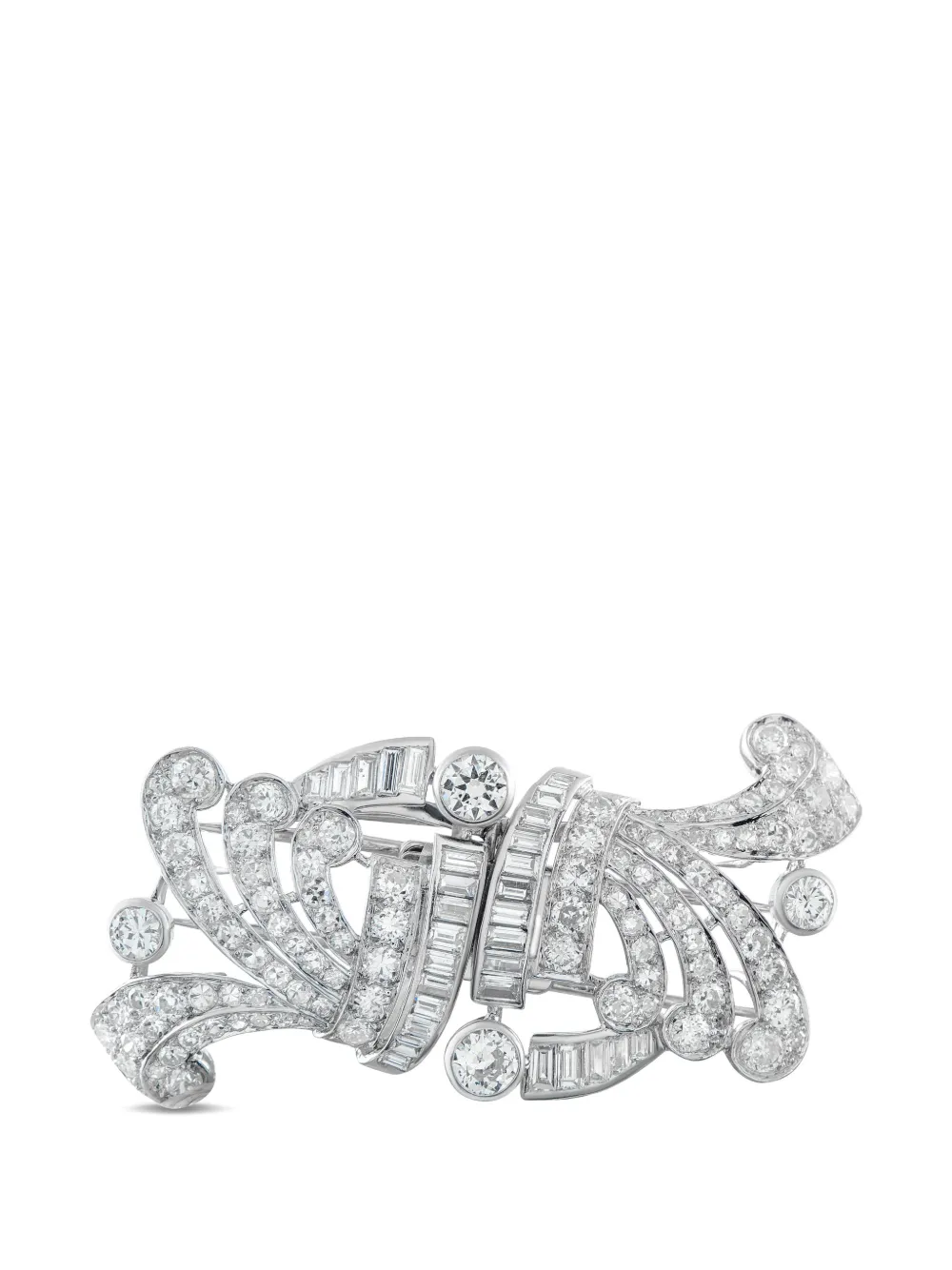 LB Exclusive French diamond embellished brooch - Argento