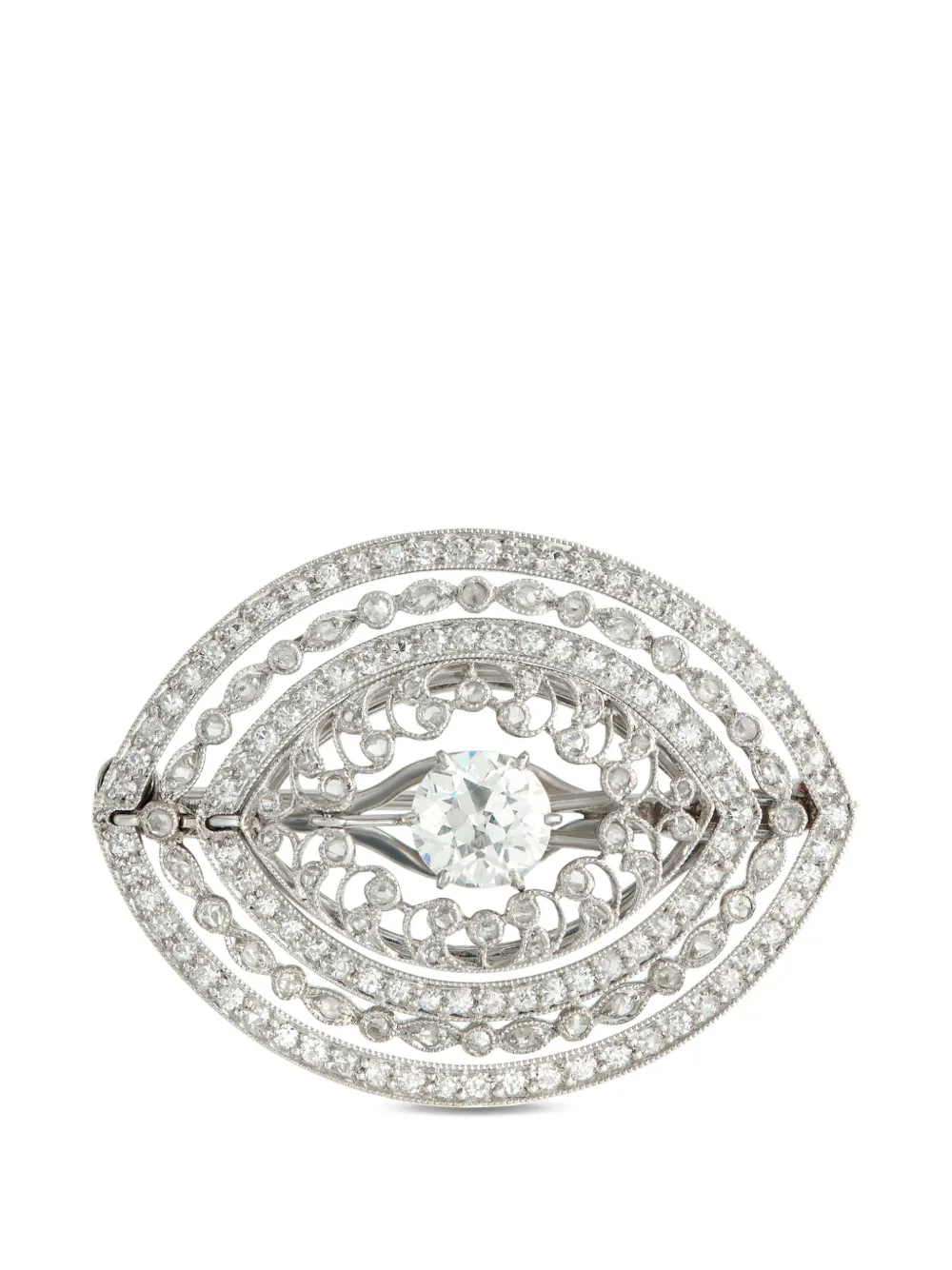 LB Exclusive diamond embellished brooch - Argento