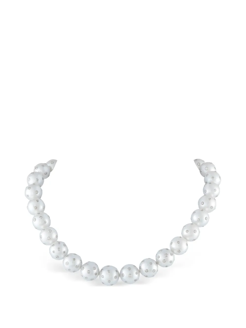 LB Exclusive diamond and pearls necklace - Argento