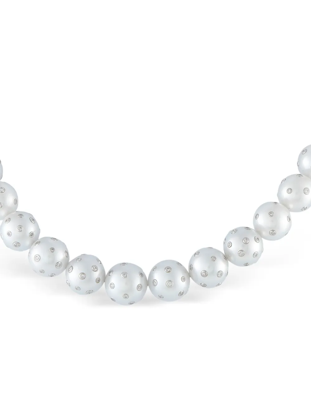 LB Exclusive diamond and pearls necklace - Argento