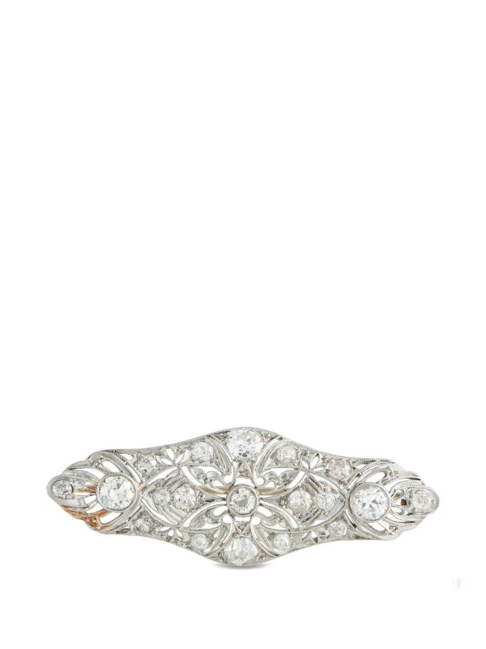 LB Exclusive diamond embellished brooch - Argento