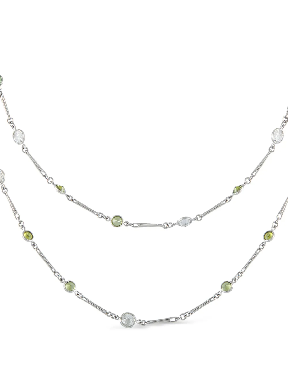 LB Exclusive diamond and demantoid necklace - Argento