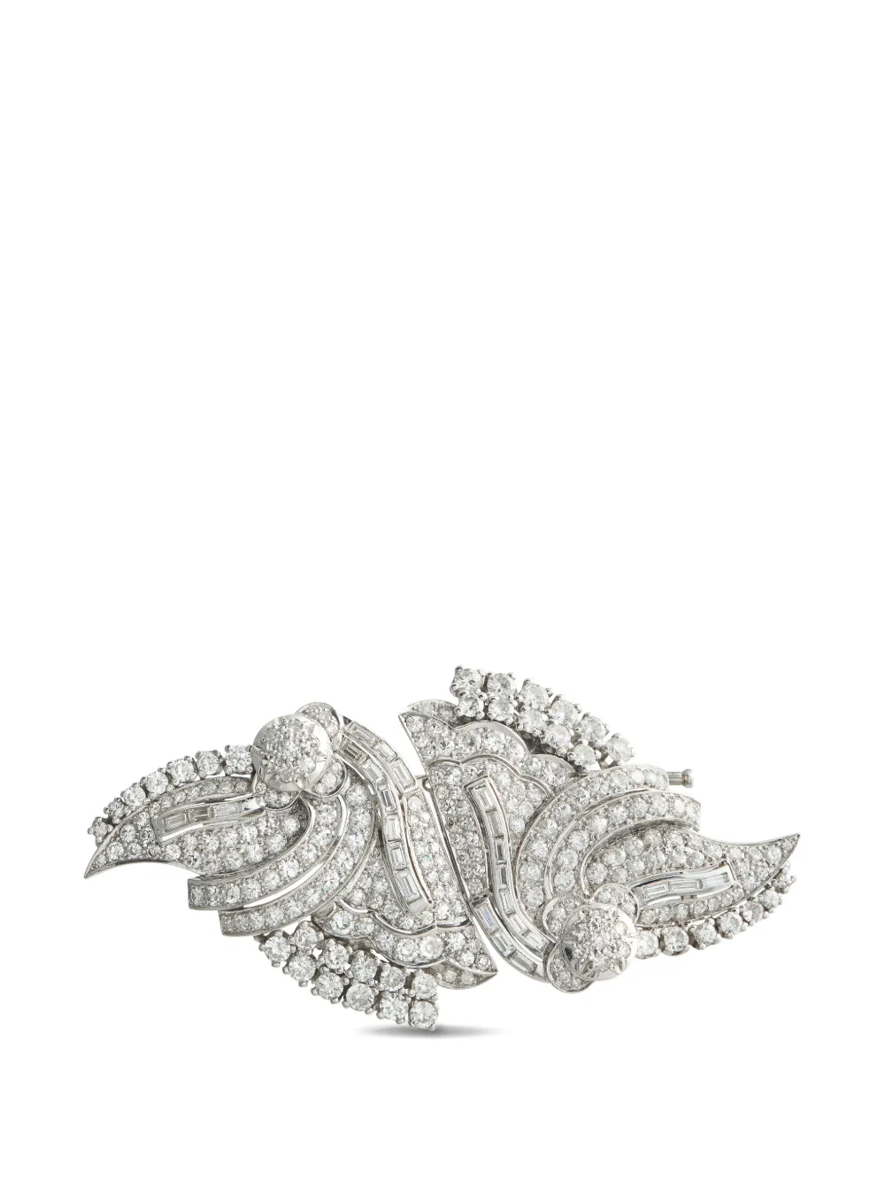LB Exclusive diamond geometric brooch - Argento
