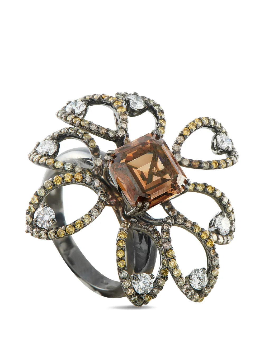 LB Exclusive cocktail diamond ring - Nero