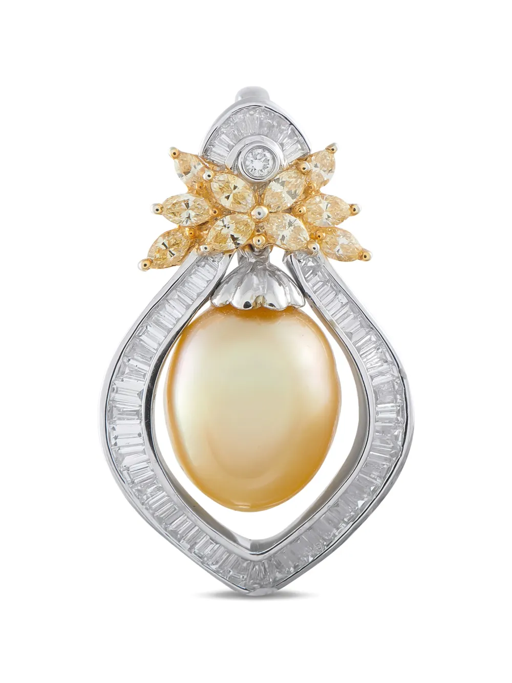 LB Exclusive diamond pearl pendant - Argento