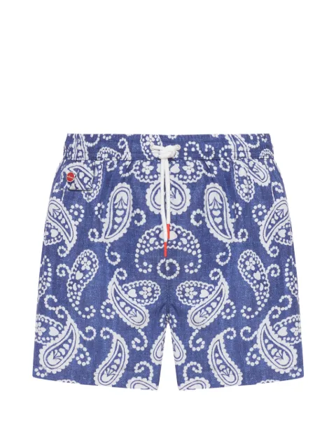 Kiton Badeshorts mit Paisley-Print