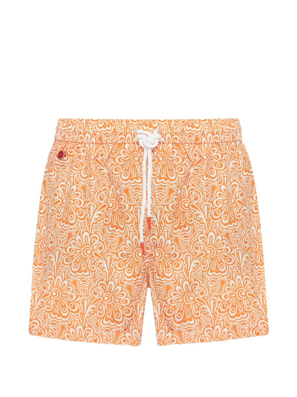 Kiton フローラル トランクス水着 | オレンジ | Image 1