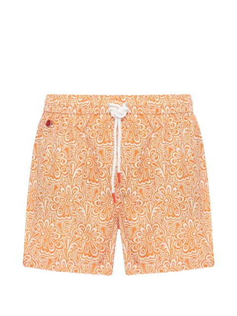 Kiton floral-print swim shorts