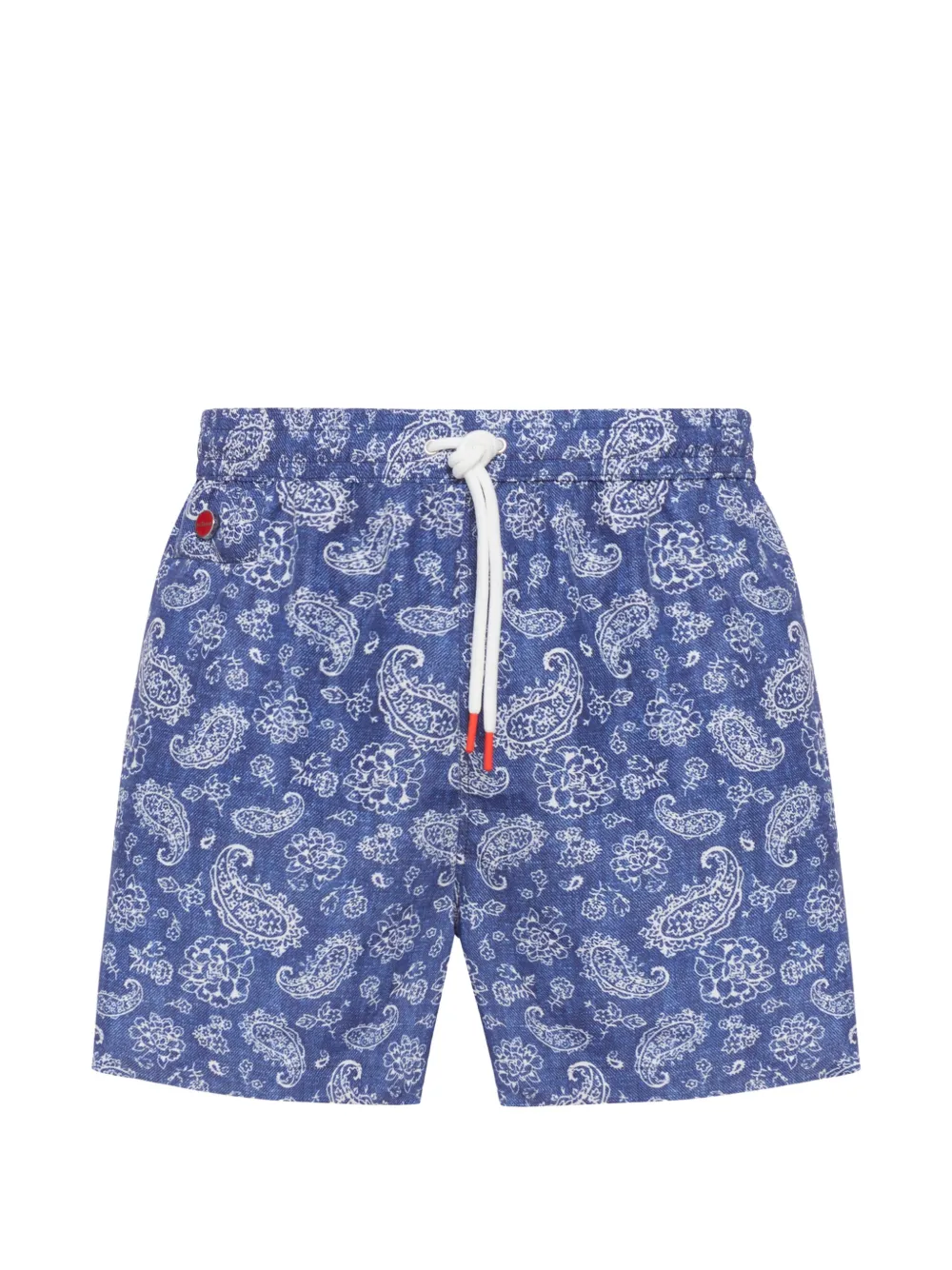 Kiton paisley swim shorts - Blau