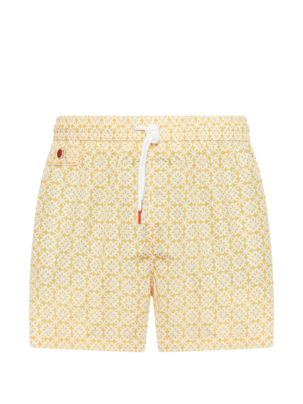 Kiton floral-print swim shorts - Gelb