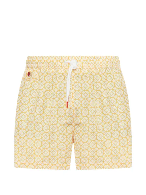 Kiton floral-print swim shorts