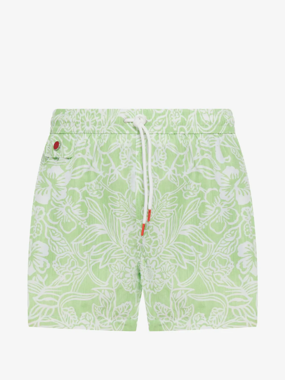 Kiton floral swim shorts | Green | Image 1