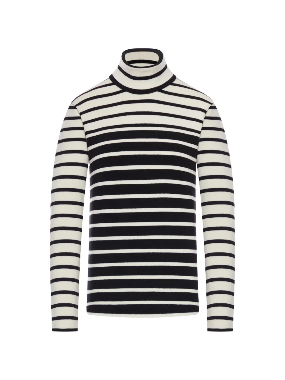 TOTEME striped turtleneck sweater - Schwarz