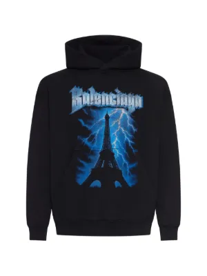 Balenciaga グラフィック パーカー | ブラック | FARFETCH JP