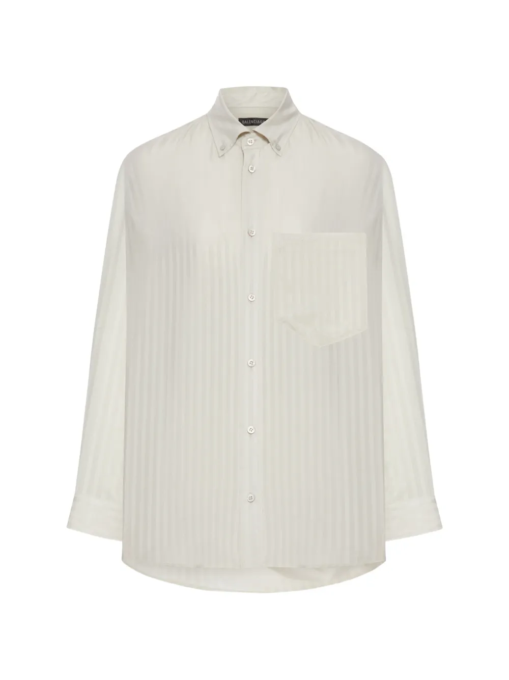 Balenciaga striped pocket shirt - Toni neutri