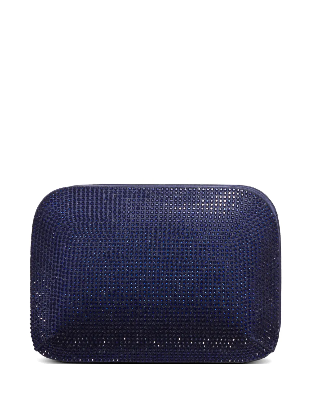Giorgio Armani crystal chain clutch bag - Blu