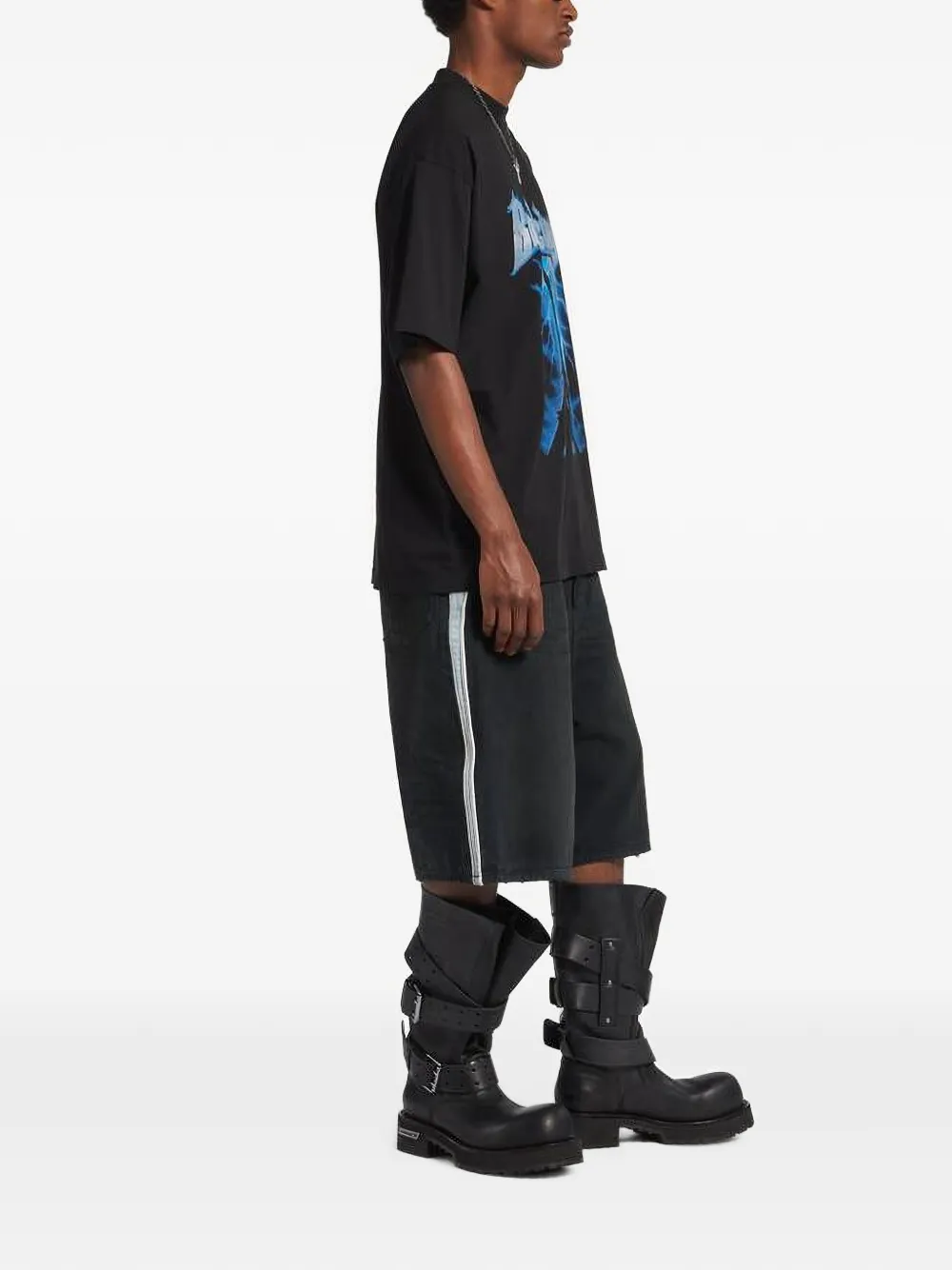 Balenciaga T-shirt met print Zwart