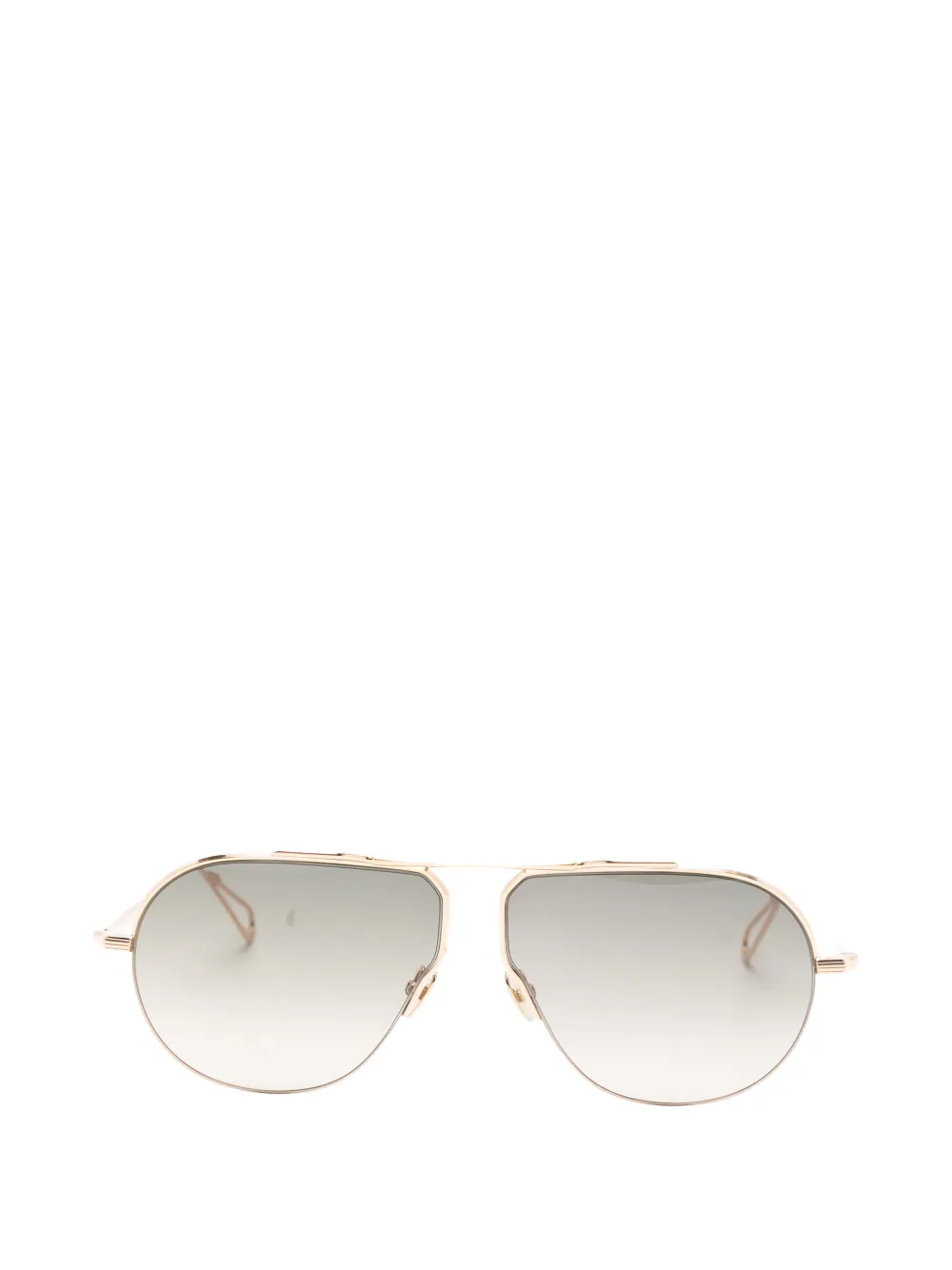 Ahlem Laplace Pilot-frame Sunglasses In Gold