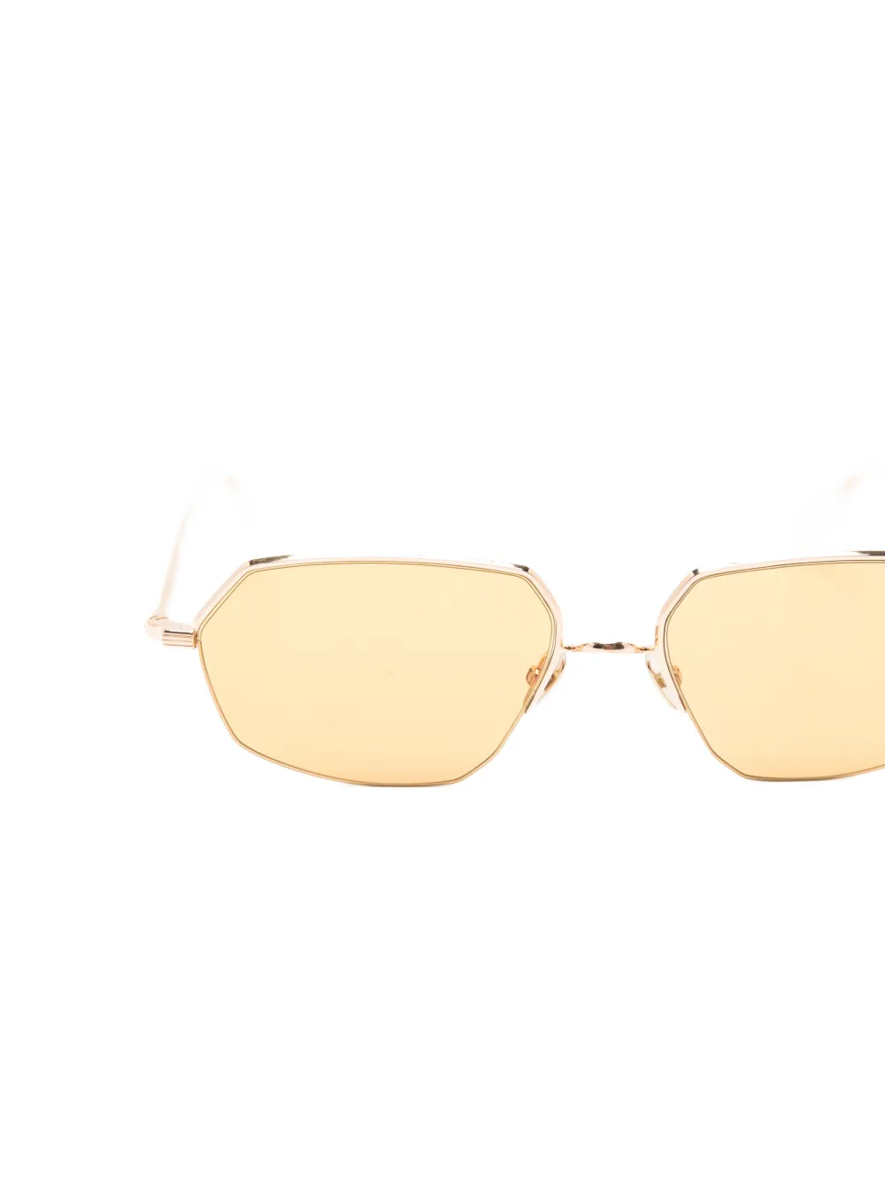  Ahlem Bagnolet Geometic-frame Sunglasses - Gold 
