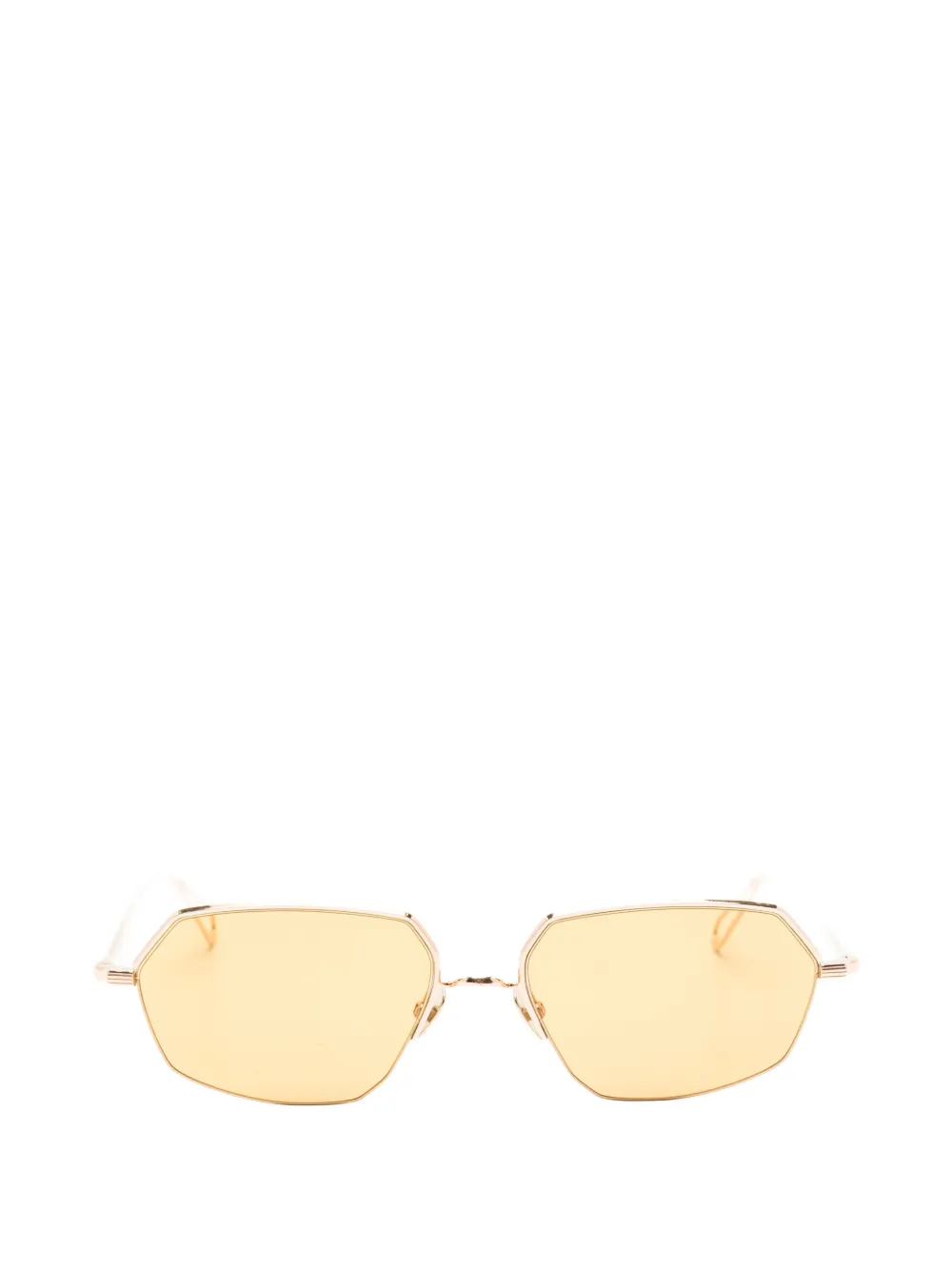 Ahlem Bagnolet Geometic-frame Sunglasses In Gold