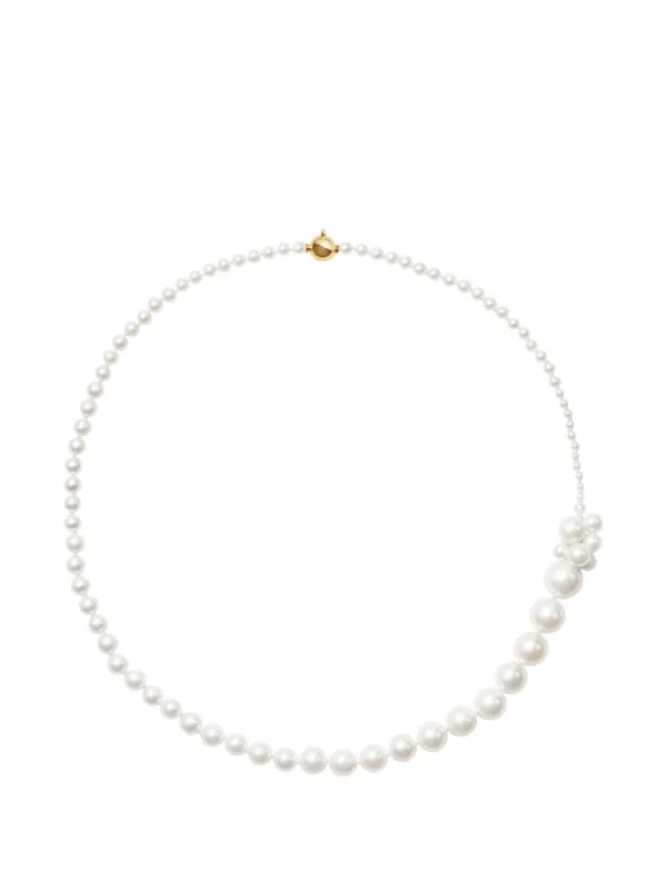 Sophie Bille Brahe Peggy Botticelli Pearl Necklace in Gold