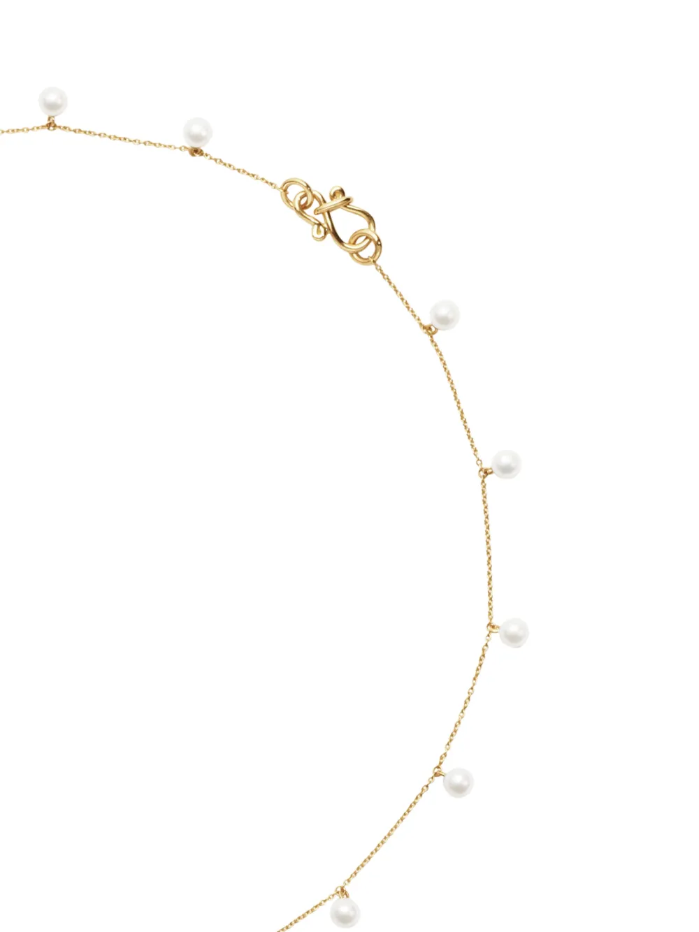 Sophie Bille Brahe Lou Lou Pearl Necklace in Gold, view 2