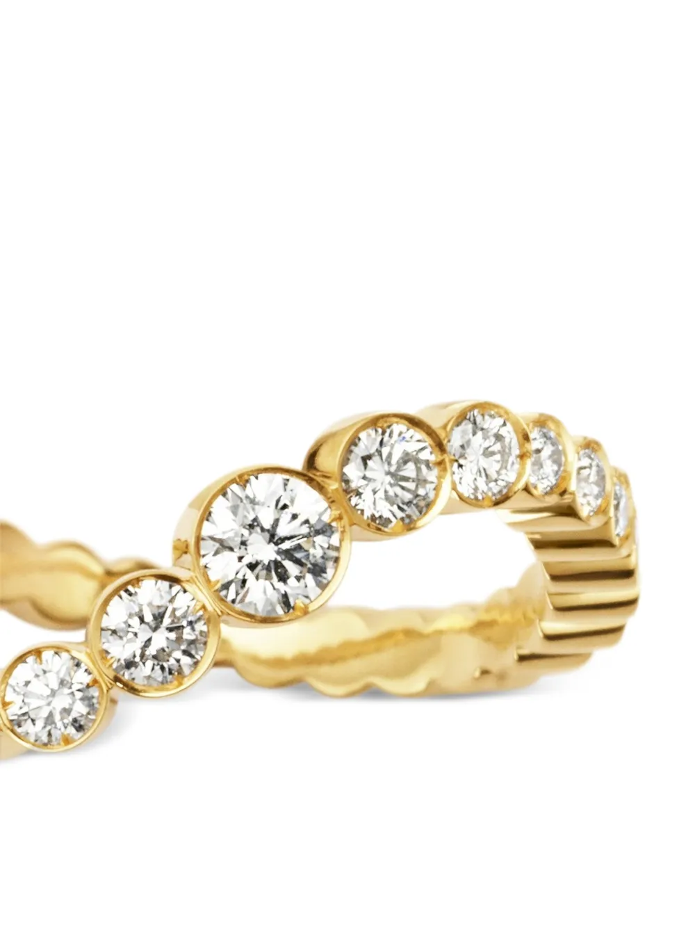 Sophie Bille Brahe Courant D'ensemble Diamond Ring in Yellow, view 2