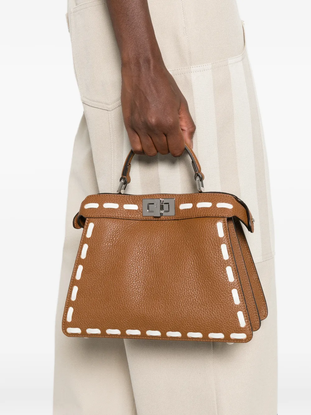 FENDI Peekaboo ISeeU shopper Bruin
