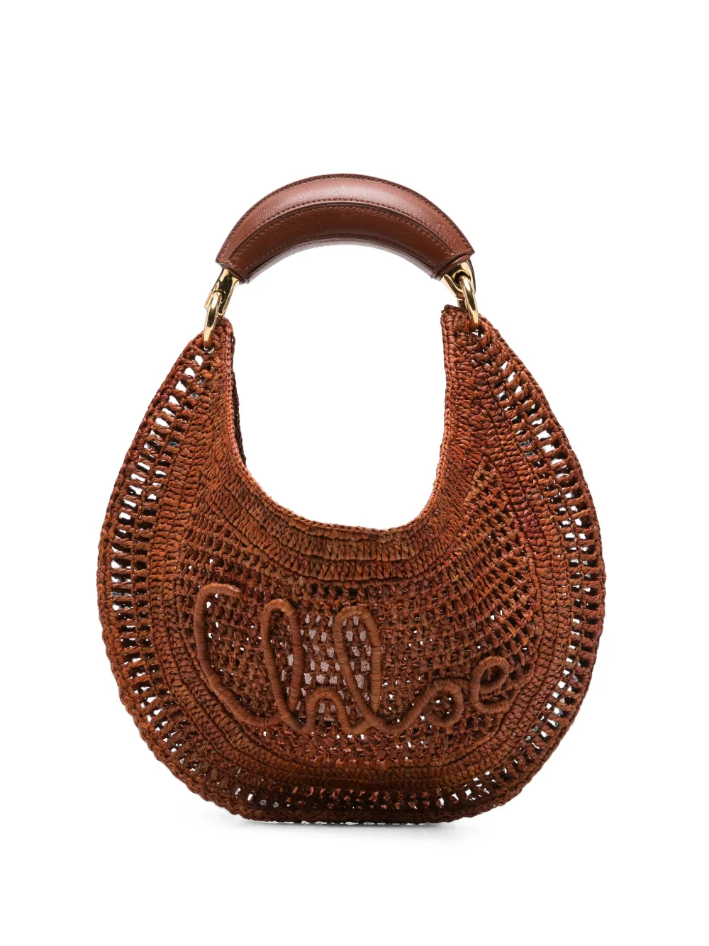 Chloé Summer Banana shoulder bag in raffia · OS