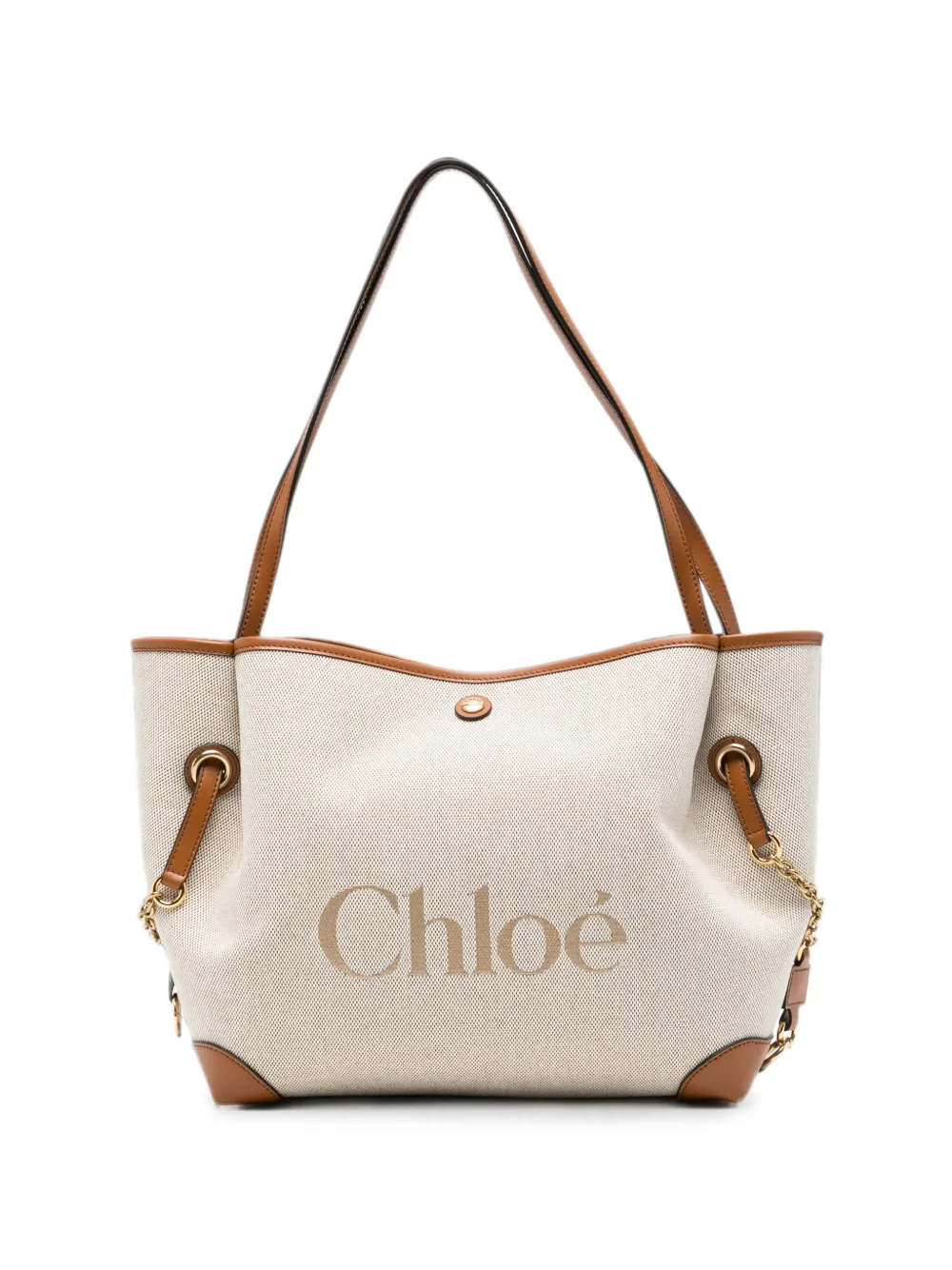 Chloé 클로버 캔버스 토트 백 | 뉴트럴 | Image 1