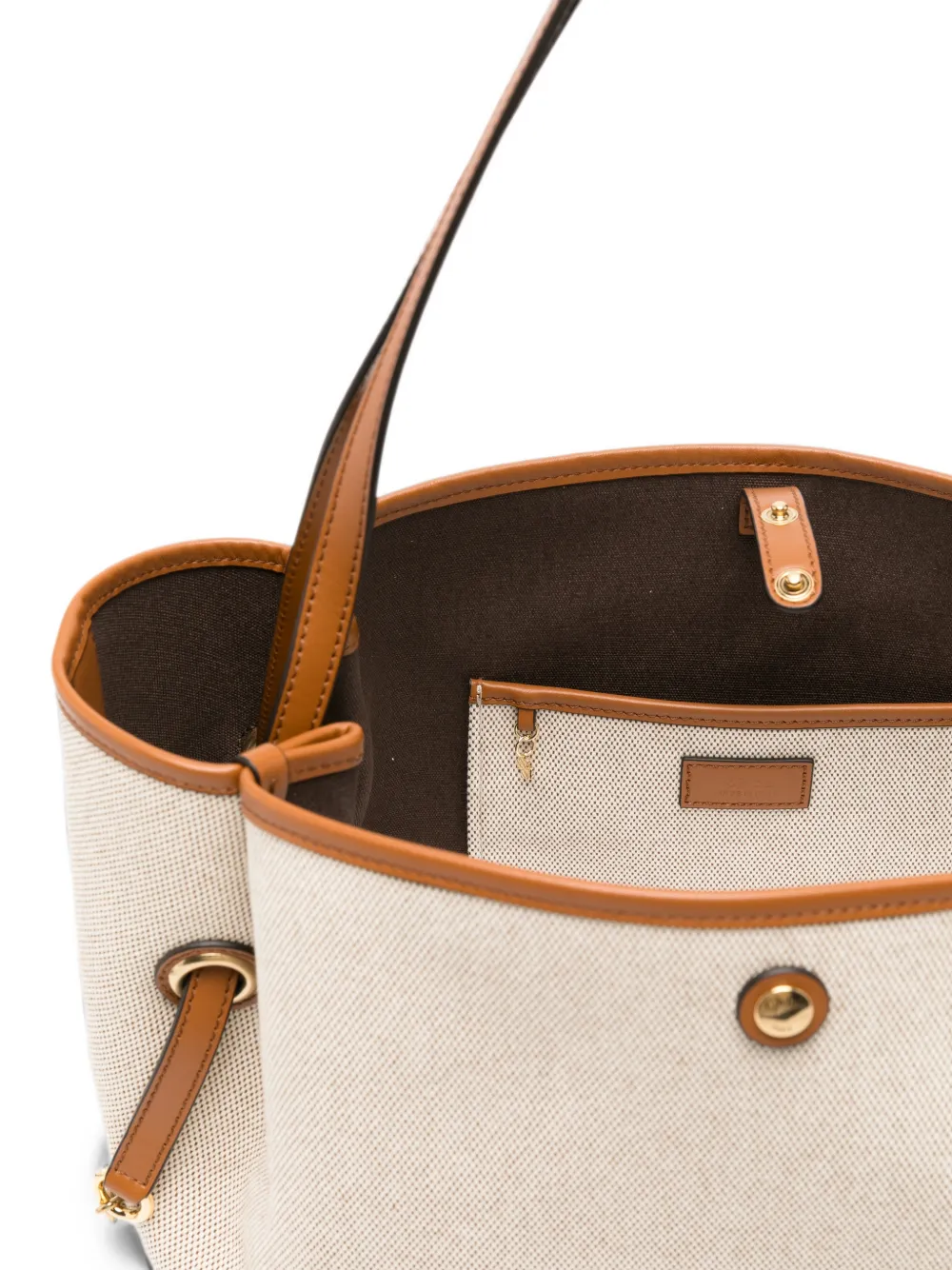 Chloé Clover canvas tas Beige