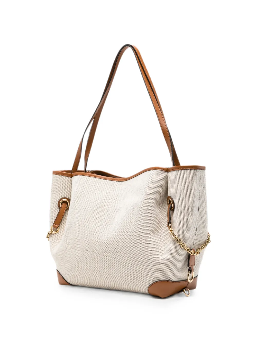 Chloé Clover canvas tas Beige