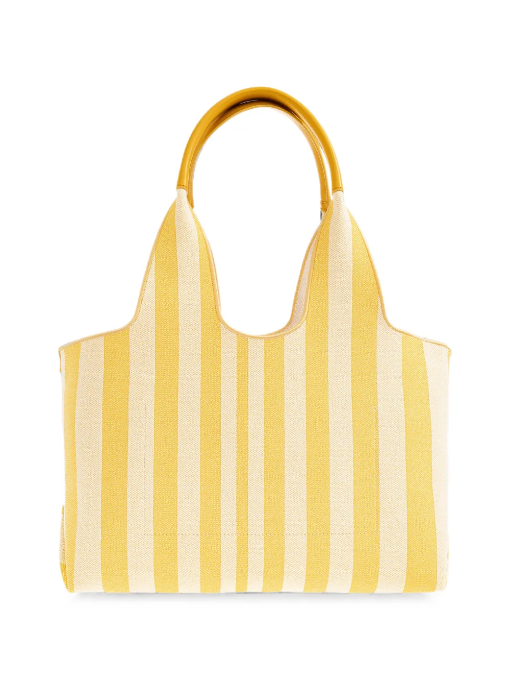 Chloé gestreepte East-West shopper met jacquard Geel