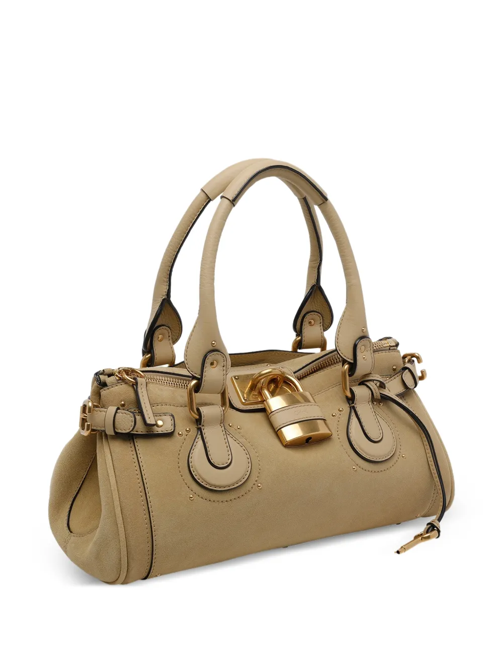 Chloé Paddington suède en leren tas Bruin