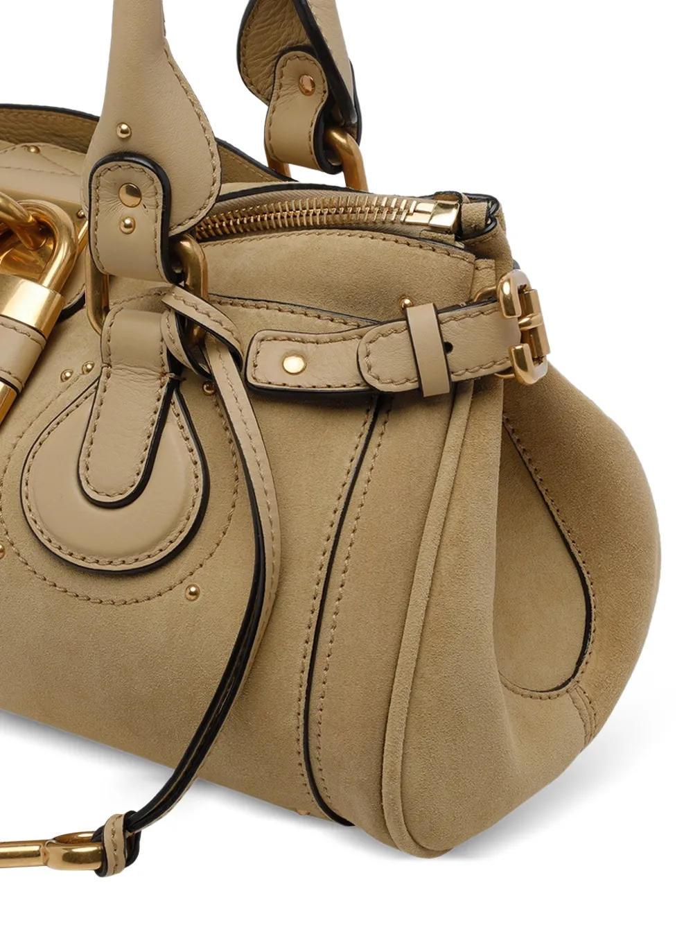 Chloé Paddington suède en leren tas Bruin