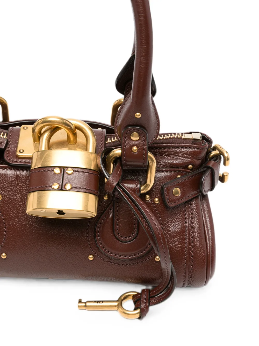 Chloé Paddington leren shopper Bruin