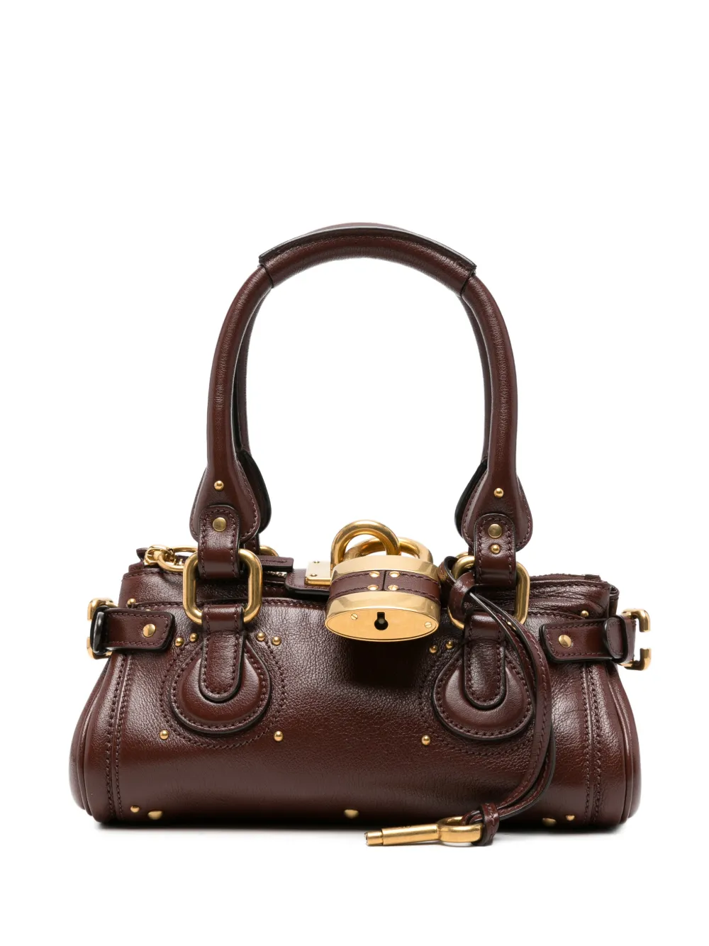 Chloé 패딩턴 레더 토트 백 | 브라운 | Image 1