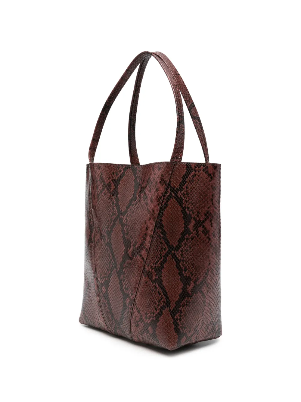Chloé Medium Spin shopper met python-effect Roze