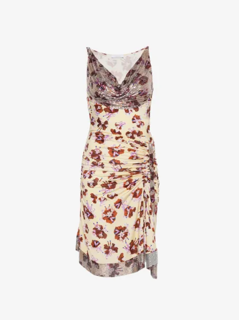 Rabanne floral-print mini dress