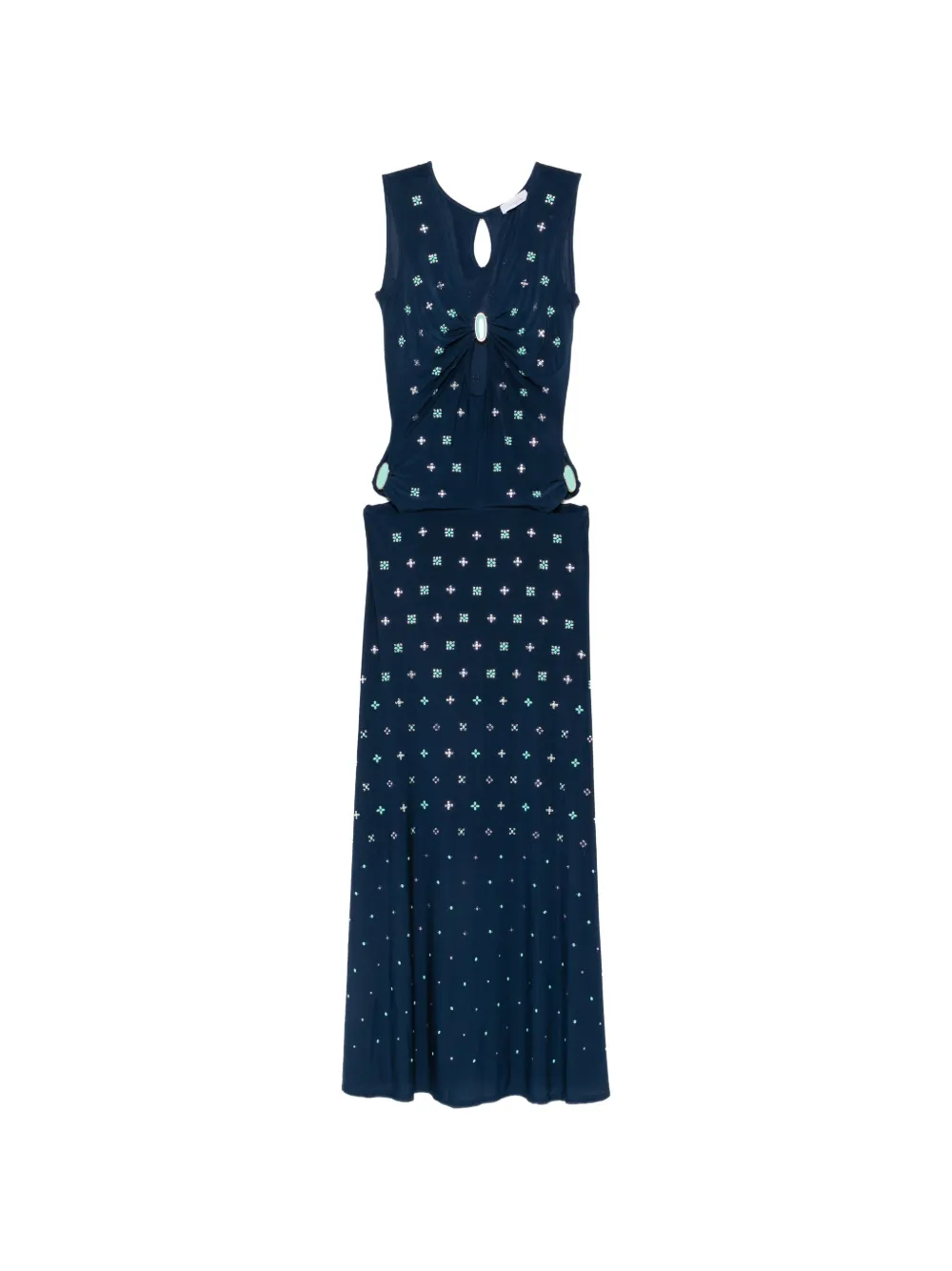 Rabanne embellished cut-out maxi dress