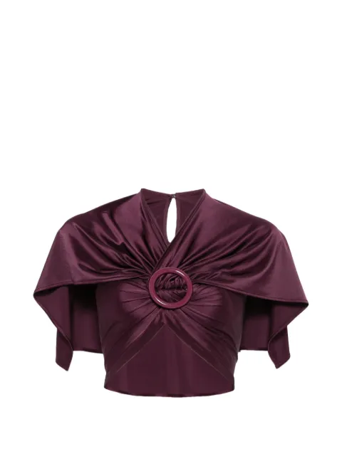 Rabanne ring-embellishment top