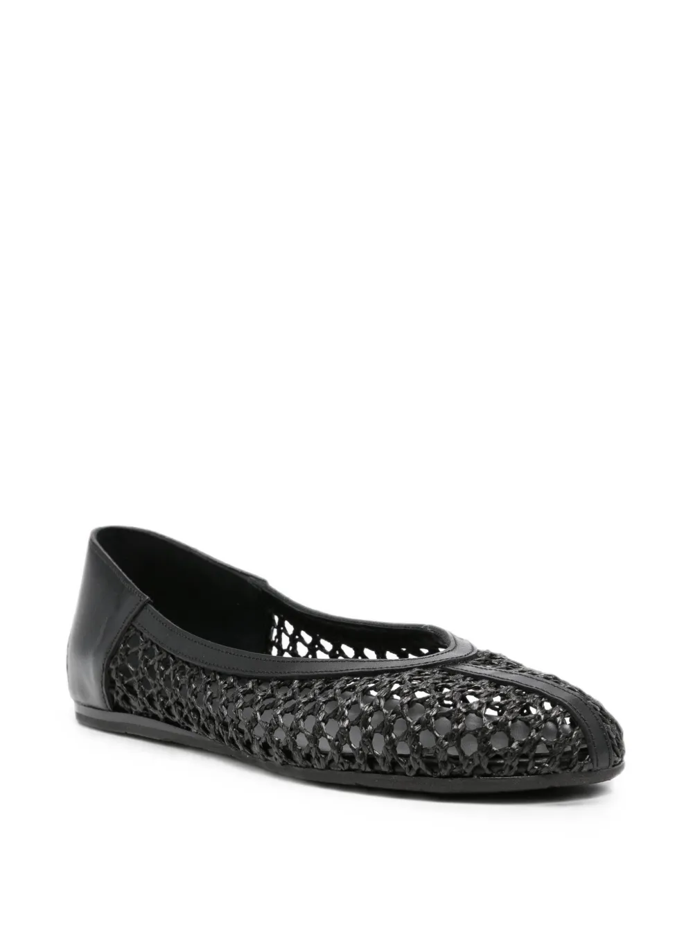 Ancient Greek Sandals Aeropi woven-design ballet flats Zwart