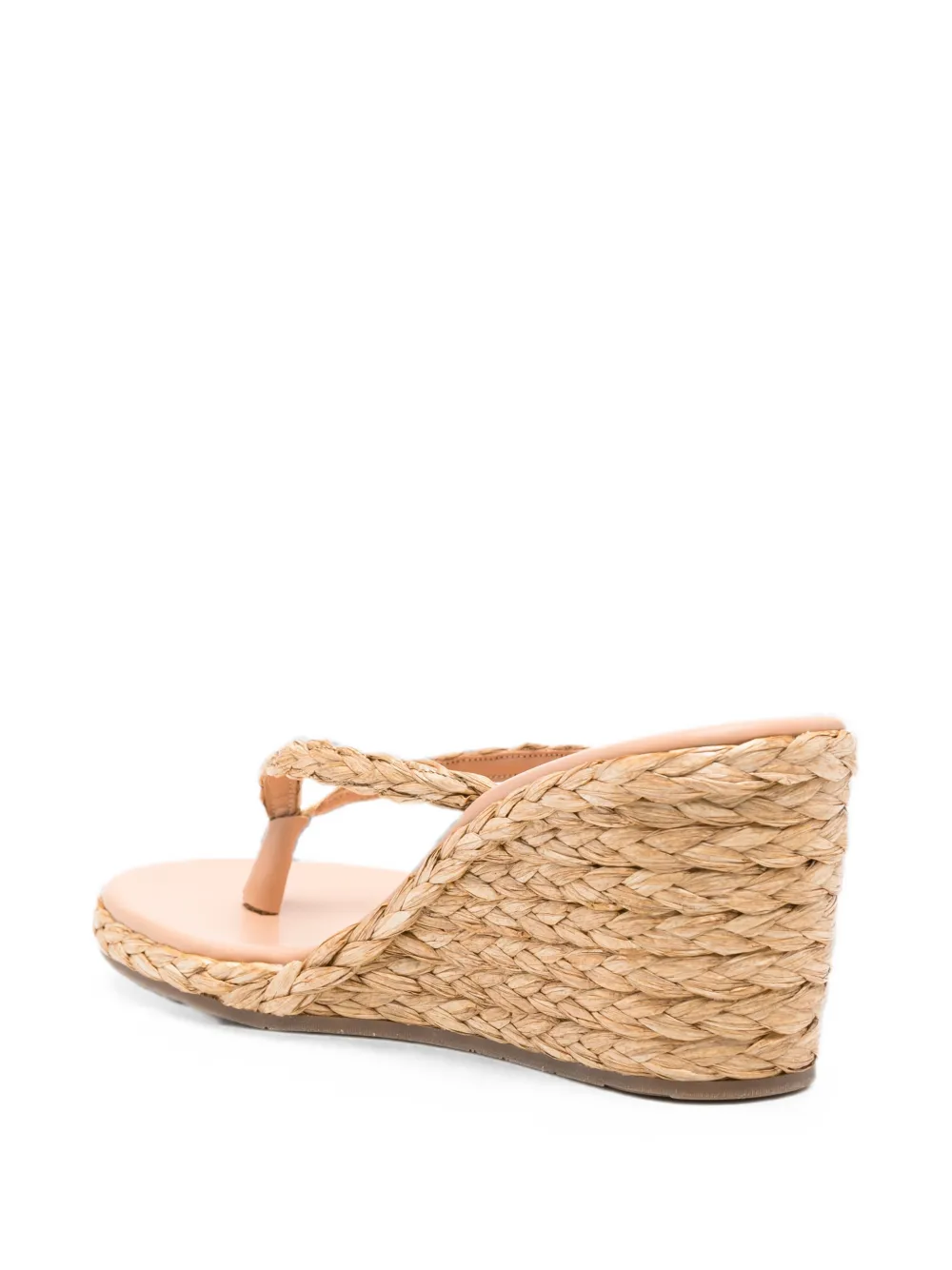 Ancient Greek Sandals Etheria braided wedge sandals Beige