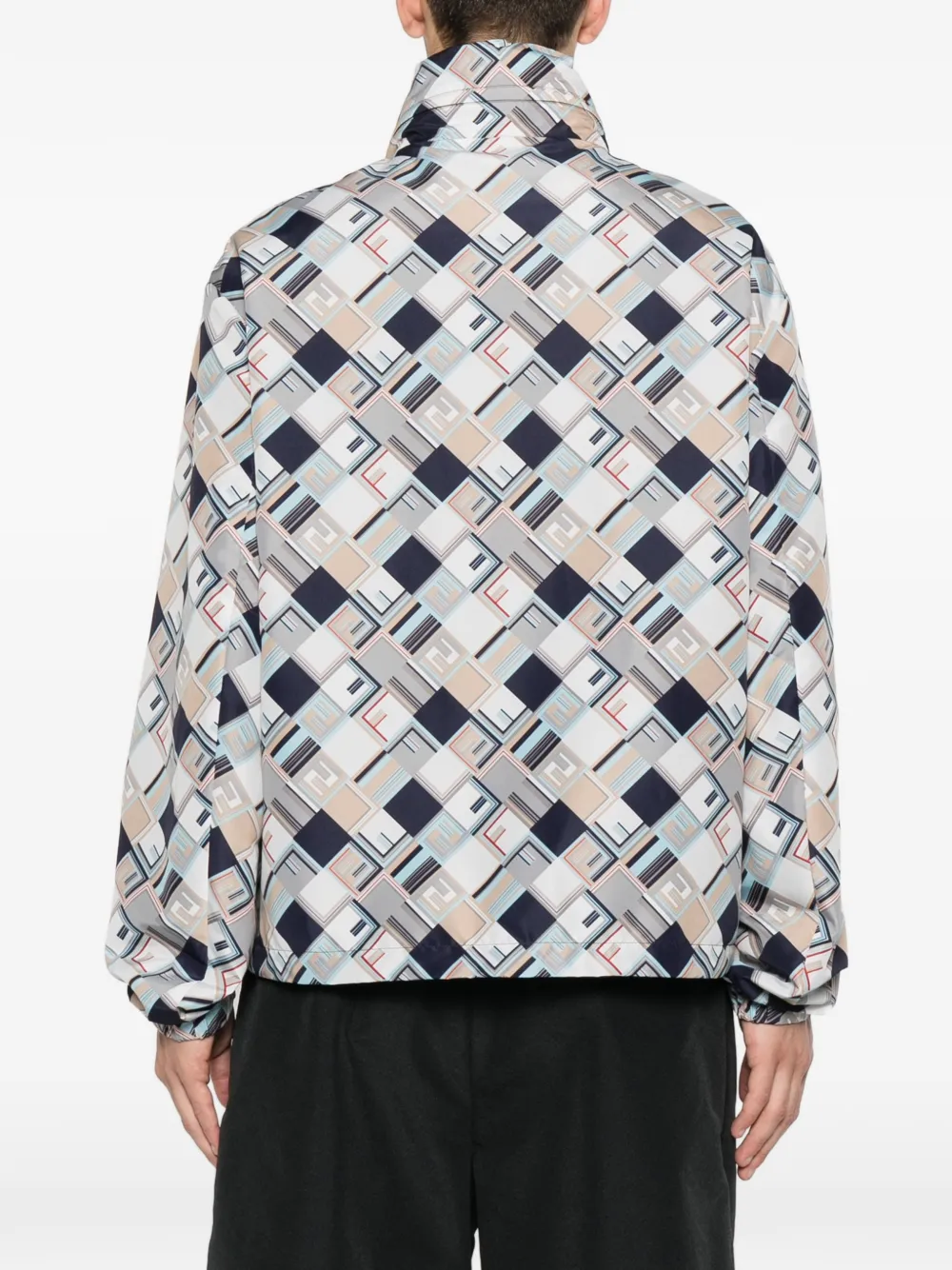 FENDI Omkeerbaar jack met FF-print Blauw