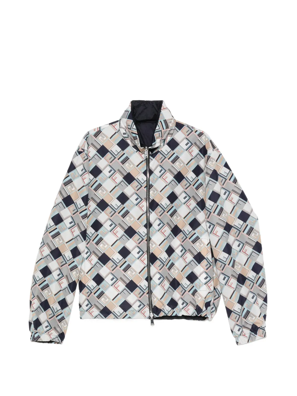 FENDI FF 프린트 리버서블 재킷 | 블루 | Image 1