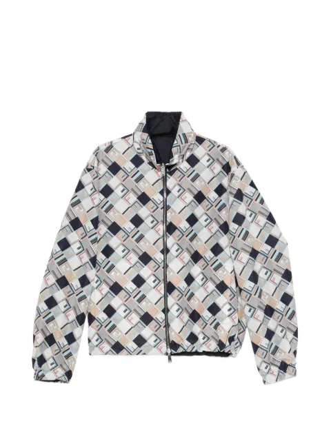 FENDI chamarra reversible con estampado de FF