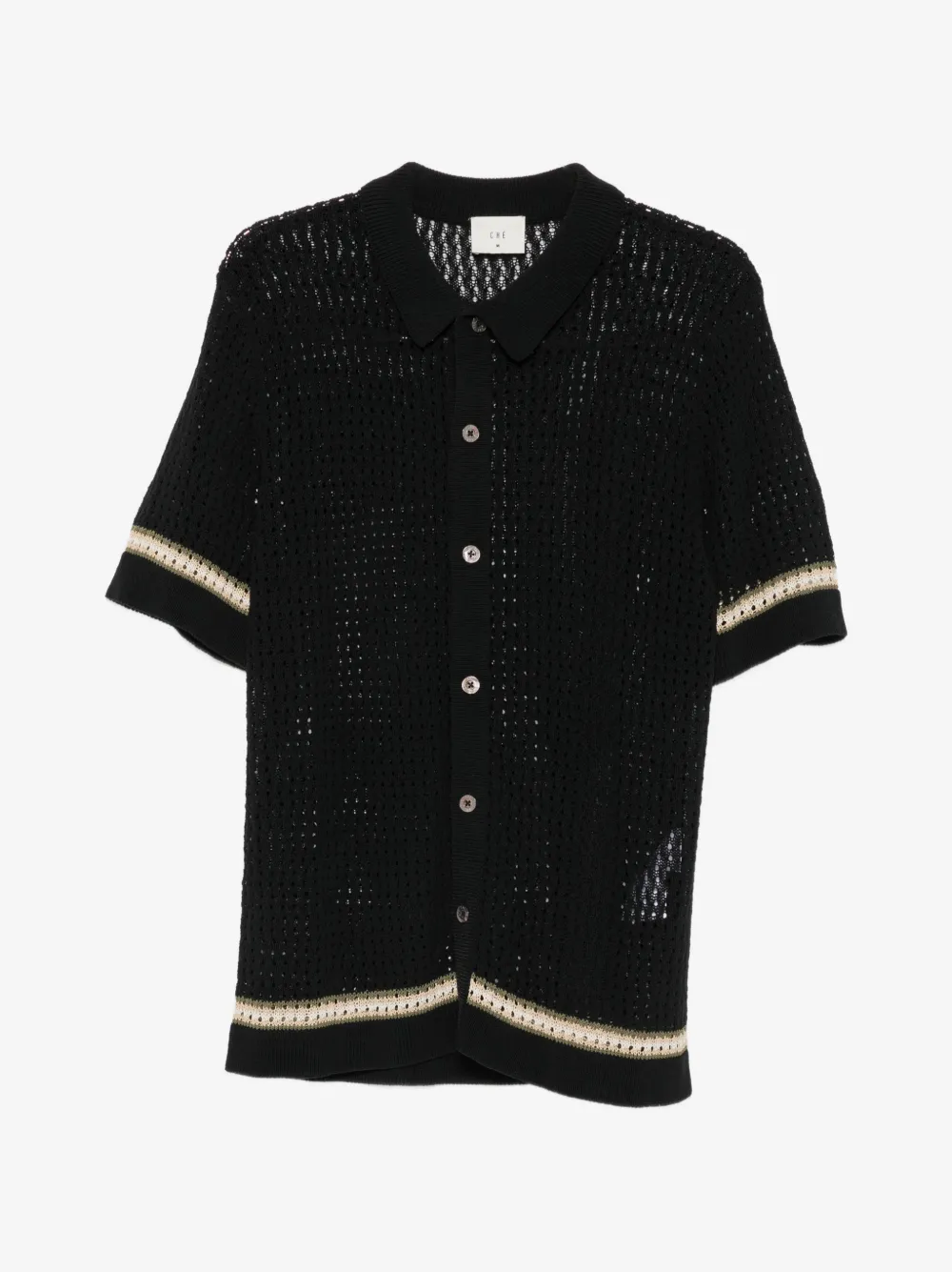 CHÉ crochet short-sleeve shirt | Black | Image 1