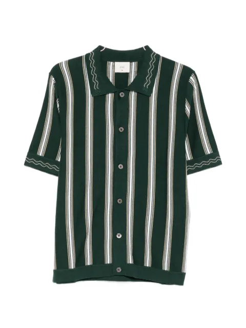 CHÉ Sawyer striped knitted polo shirt