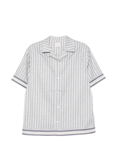 CHÉ Galliano border-print shirt